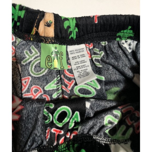 Mens Buddy ELF Son of a Nutcracker Christmas Fleece Sleep Pants Large 36-38 - Picture 5 of 9